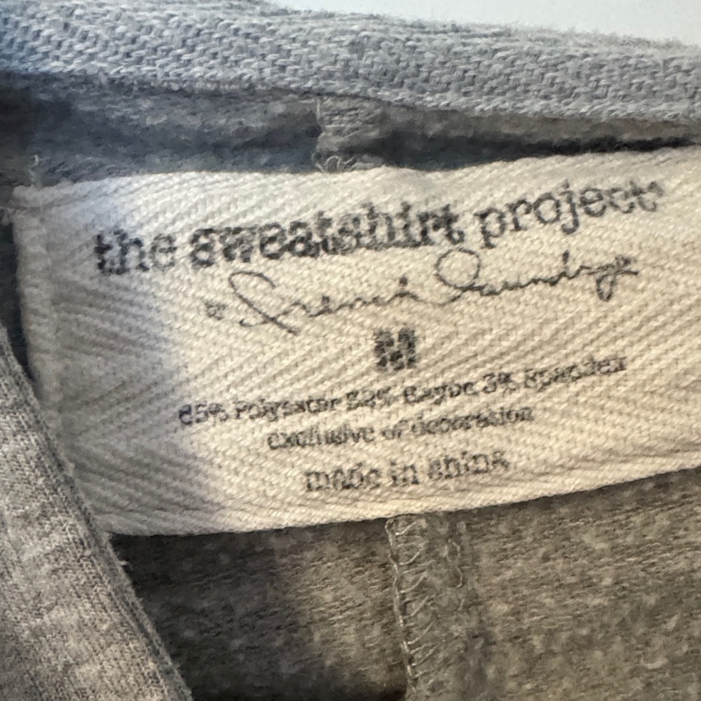 The Sweatshirt Project Long Gray Zipper Sweatshirt - Picture 2 of 4